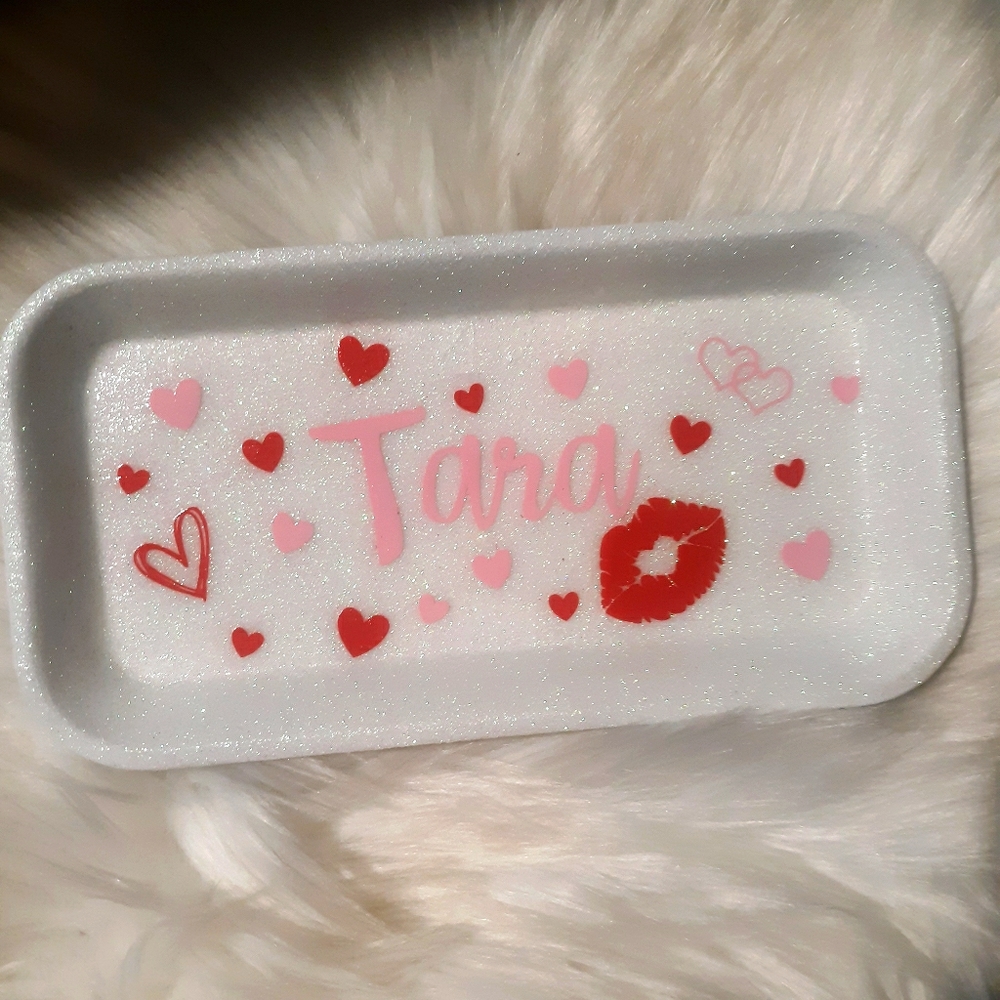 Custom Valentine's Day Rolling Tray